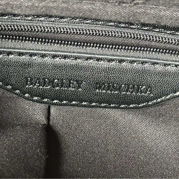 Badgley Mischka NWT Black Vegan Leather Pleats Moon Hobo Bag - Picture 9 of 12